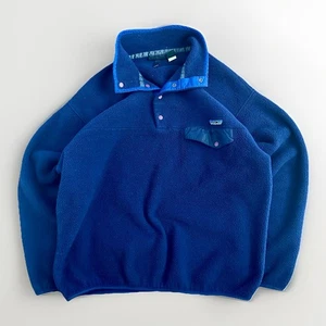 Vintage Patagonia Synchilla Men’s Large Indigo Fleece Jacket Snap Pullover USA - Bild 1 von 11