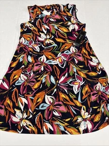 MSK Women's Multicolor Dress Size M Tropical Flowers New - Picture 1 of 10