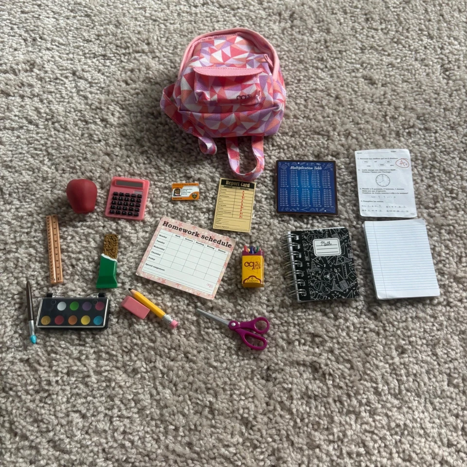 Conjunto Mochila y Accesorios para Muñeca Fuera de la Escuela Nuestra Generación para Muñeca de 18 pulgadas Foto 1 de 4