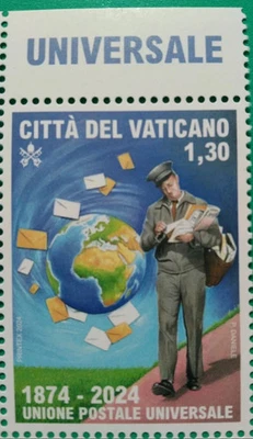 Vatican 150 Years Of The UPU Stamp 2024-ZZIAA - Image 1 of 2