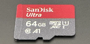 Carte mémoire MicroSD TF Sandisk Ultra 64 Go - Photo 1 sur 2