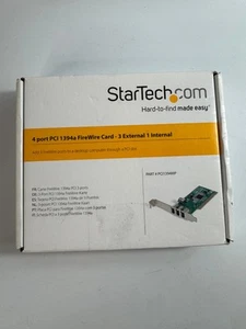 Carte adaptateur FireWire StarTech 4 ports PCI1394MP *Neuve boîte ouverte - Photo 1/5