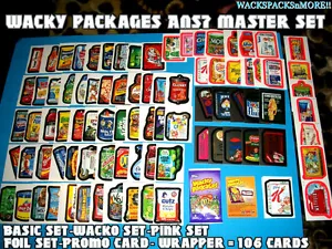 PAQUETES WACKY ANS7 MINI JUEGO MAESTRO TARJETAS LÁMINA ROSA, ECT - Imagen 1 de 2