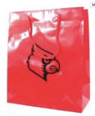 Louisville Cardinals Metallic Gift Bag - Red 10” X 5” X 12” Cover