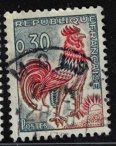 France - 1965 - 0,30Fr - The Gallic Cock - #17924 - Picture 1 of 1