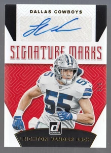 Leighton Vander Esch 2019 Panini Donruss Signature Marks Auto 3/5 Cowboys 91045 - Picture 1 of 2