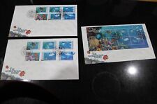 1995 THE WORLD DOWNUNDER FDC SET OF 3 