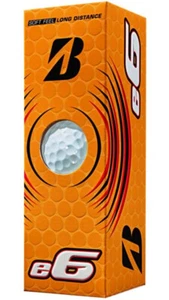 NEU! Bridgestone E6 Langstrecken Golfbälle Hülle (3) - weiß - Auswahl # - Bild 1 von 3
