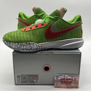 Size 11 - Nike LeBron 20 Stocking Stuffer Green Orange Icey White (FJ4955-300) - Picture 1 of 8
