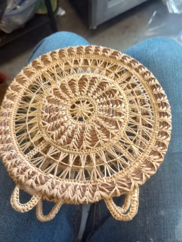 Coushatta Pine Needle Basket Letter Or Napkin Holder Cover