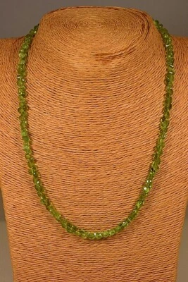 Peridot Kette Collier 95,88ct.! Olivin Schmuck Edelstein Heilstein Halskette NEU - Bild 1 von 3