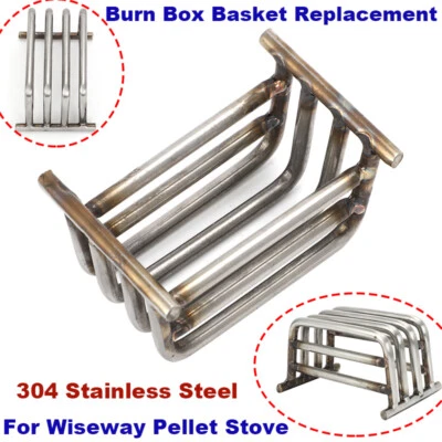 Fit For Wiseway Pellet Stove Replacement Burn Basket Burn Pot - Stainless Steel - Image 1 of 4