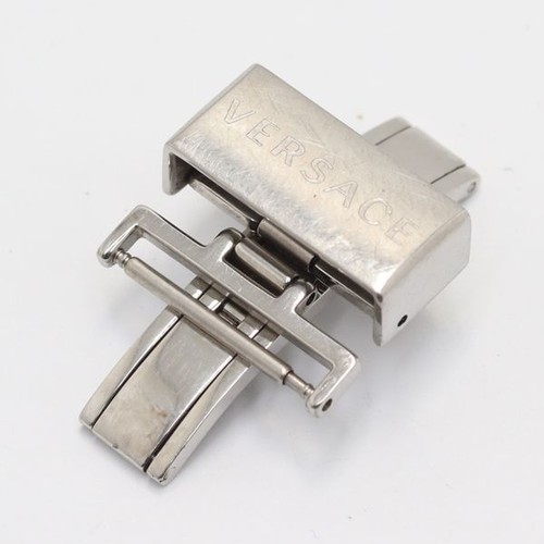 Versace Originale Chiusura Uomo Cinturino Bracciale Ricambi Colore Argento 18mm