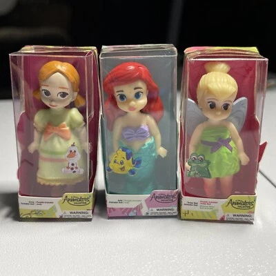 Disney Store Mini Brands 5 Mystery Ball Set Of 3 ANIMATORS ARIEL ANNA + DOLLS Foto 1 de 4