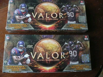 2014 Topps Valor Football HOBBY 2 BOX LOT - 2 factory sealed NFL boxes  - Image 1 of 3