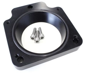 Aeroflow Throttle Body Adapters LS1 LS2 3 Bolt to 4 Bolt Black AF64-2088BLK - Picture 1 of 1
