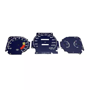 Gauge Cluster Overlay Spoon Style 240 km/h 11k for 96-00 Honda Civic TypeR EK9 - Picture 1 of 6