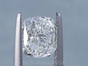 1.51 CARATS CUSHION CUT CERTIFIED LAB GROWN DIAMOND H SI1 $3,990 - Picture 1 of 1