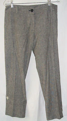 LADIES ISDA & CO LINEN BLEND CROPPED PANTS~SZ 6~NWTGS $168 - Image 1 of 4