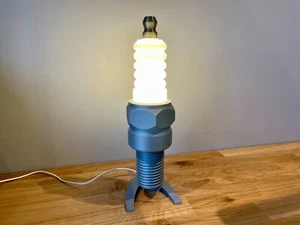 Spark Plug Desk Lamp | Car Guy Gift | Mechanic Gift | Car Part Gift | Nightlight - Picture 1 of 6
