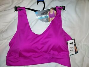 AVIA  Moisture Wicking- Removable Pads-Low Support TWIST BACK SPORTS BRA 