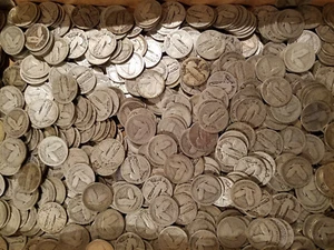 ! $ 0,25 1916-1930 One Standing Liberty Quarter Coin AG oder besser 90% Silber (V) - Bild 1 von 1