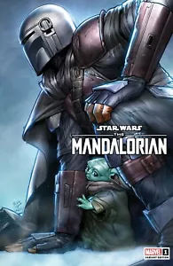 STAR WARS THE MANDALORIAN #1 Exclusive Variant Comic Book Rickie Yagawa In Hand  - Picture 1 of 12