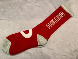 New PHILADELPHIA PHILLIES MLB TEAM APPAREL MEN'S PKWY CREW SOCKS LARGE 6-12 - Picture 1 of 4