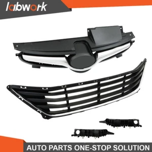 Labwork Upper+Lower Grilles W/Bumper Brackets Set For 2014-2016 Hyundai Elantra - Picture 1 of 23
