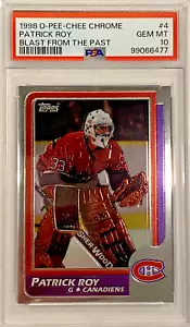 1998 OPC Chrome PATRICK ROY Blast from the Past (PSA 10, POP 3) - Picture 1 of 2