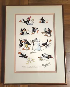 Robert Marble A DAY IN THE LIFE OF A PENGUIN Lithograph Signed 935/950 1988 COA - Picture 1 of 6