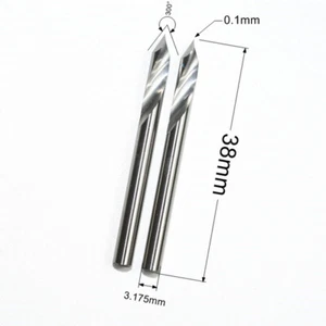 3.175mm 60degree 0.1mm cnc carbide milling cutter high precision metal engraving - Picture 1 of 4