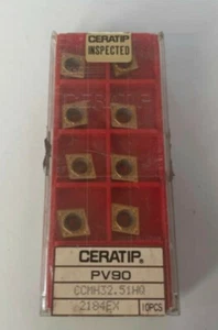 Ceratip CCMH32.51 HQ Grade PV90 Ceramic Insert Lot of 10 - Picture 1 of 1