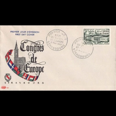 FDC v2 - Assemblée du Conseil de l'europe - 31/5/52 Strasbourg - Photo 1/2