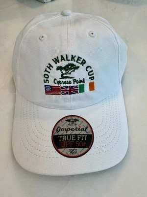 IMPERIAL Official Cypress Point 50th Walker Cup Hat OS, White