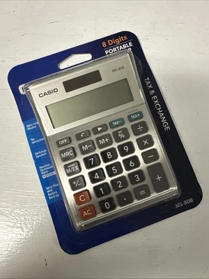 MS-80B Calculator – Desktop Calculator with Tax & Currency Tools | General Pu... - Image 1 of 3