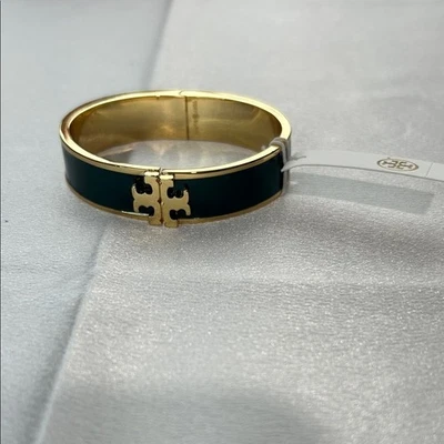 Brand new Tory Burch bracelet green and gold Kira Enamel - Image 1 of 4