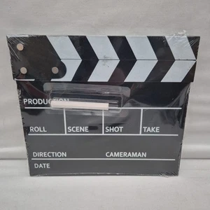 Clapper Board 9" Black With Chalk Unused Multicamera Vlogging Accessory - Picture 1 of 5