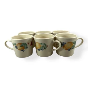 Set of 7 Corelle Abundance Coffee Cups Mugs Corning Fruit - Picture 1 of 5