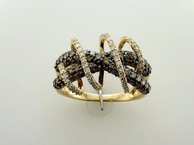 Коктейльное кольцо Le Vian из желтого золота 14 карат с белым бриллиантом 1,74 карата (G-H, SI1) размер 7 - Изображение 1 из 4