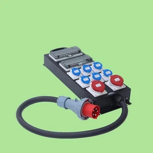 63A CEE 5P Input 32A Output Power Distribution Box 6*16A With RCD Main Breaker - Picture 1 of 2