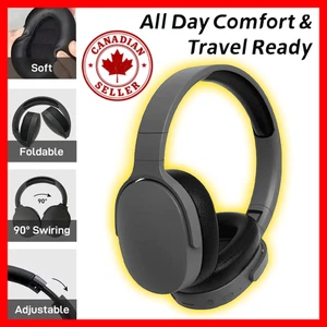 Wireless Bluetooth 5.3 Headphones Gaming Headset HiFi Stereo Bass with Mic - Picture 1 of 8
