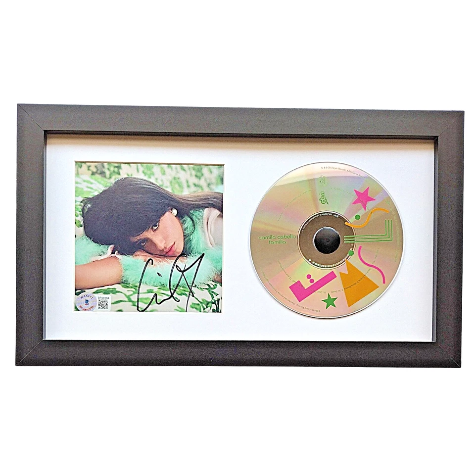 Camila Cabello Signed Familia CD Cover Framed Beckett BAS COA Fifth Harmony Pop - Image 1 of 4