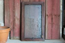 Antique Window with Textured Glass, Vintage Window with Privacy Glass, Brass