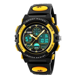 Wasserdichte Kinder Jungen Uhr Digital LED Sportuhr Kinder Alarm Datum Runde Uhr - Bild 1 von 19