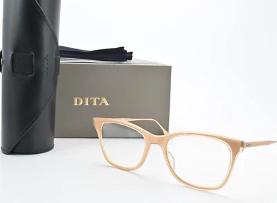 DITA Glasses Frame Ashlar DTX505-50-03 Full Rim Gloss Copper Gold Light Titanium - Image 1 of 4