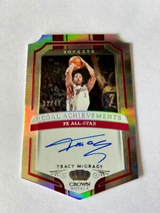 2023-24 Panini Crown Royale Tracy McGrady auf Karte Autogramm SSP #32/49 Auto - Bild 1 von 2