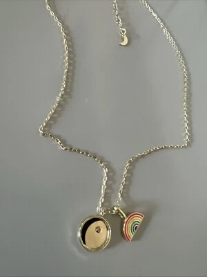 GORJANA Rainbow Parker Charm with LUNA NORTE Black Onyx Charm & Chain Necklace - Image 1 of 4