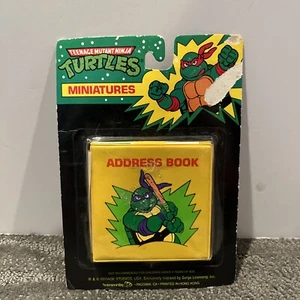 Brand New Vintage TMNT Teenage Mutant Ninja Turtles Miniatures ADDRESS BOOK - Picture 1 of 3