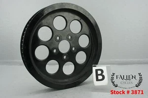 1995 Harley Road King Belt Pulley Sprocket 1 1/2" 70 Teeth GLOSS BLACK - Picture 1 of 11